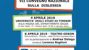Dislessia: Ho una caratteristica in +. Convegno a Firenze, 4 e 8 aprile