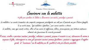 Locandina Corso Convivere con la malattia