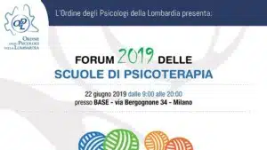 Forum 2019 delle Scuole di Psicoterapia -Evento OPL a Milano 22 Giugno MAIN