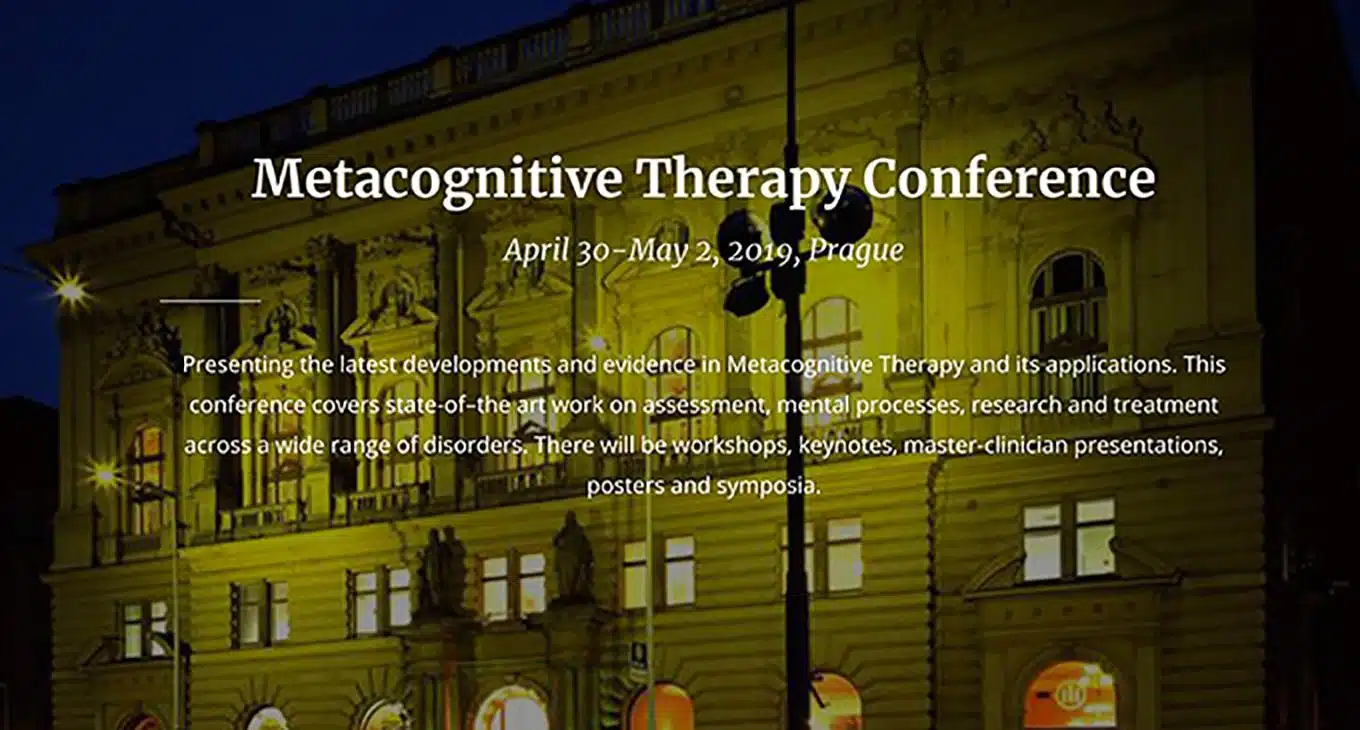 Metacognitive Therapy Conference 2019 Prague - 4th International Conference of Metacognitive Therapy - Featured Image