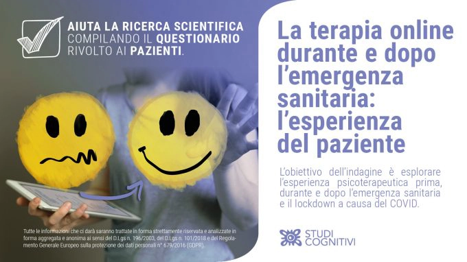 NAZIONALE - Questionario Psicoterapia Online - Banner