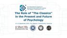 The Role of “The Classics” in the Present and Future of Psychology – Report dal IV Congresso Internazionale della REBT