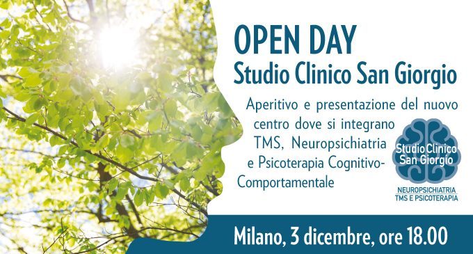 Open Day Studio Clinico San Giorgio: aperitivo e presentazione del nuovo centro – Milano, 03 Dicembre 2019