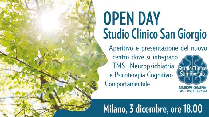 Open Day Studio Clinico San Giorgio: aperitivo e presentazione del nuovo centro – Milano, 03 Dicembre 2019