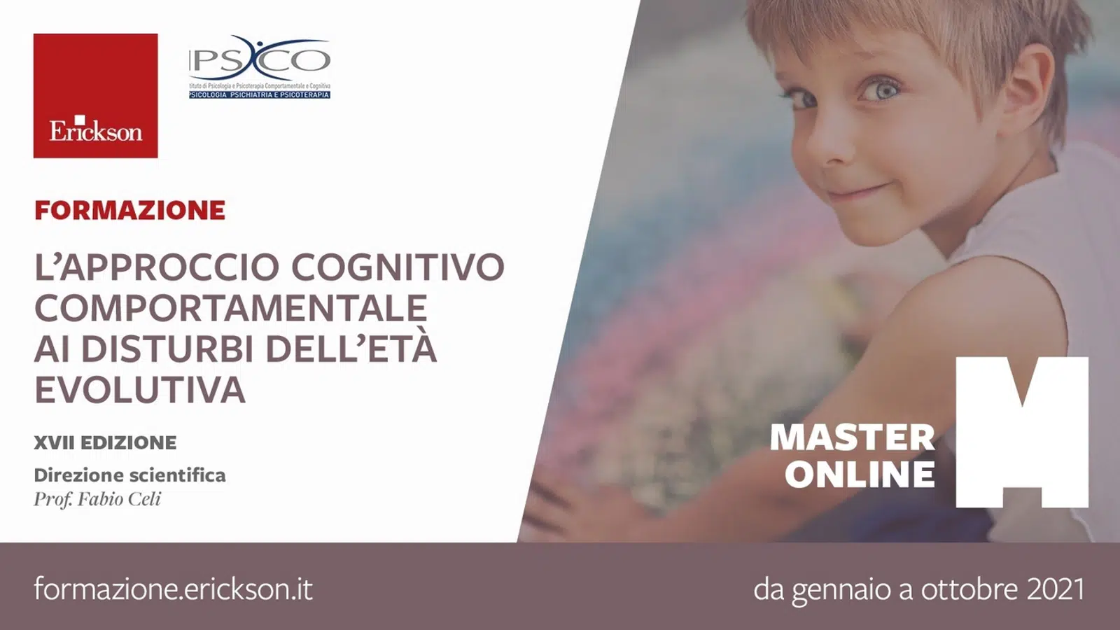 Approccio cognitivo comportamentale ai disturbi dell eta evolutiva - Master