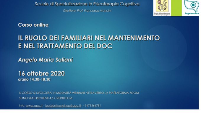 Il ruolo dei familiari nel mantenimento e nel trattamento del disturbo ossessivo compulsivo – Report del webinar