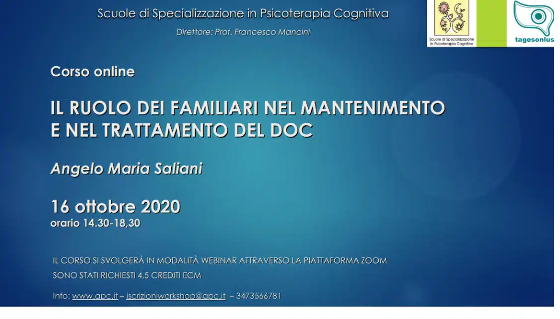 DOC: il ruolo dei familiari nel mantenimento del disturbo - Report