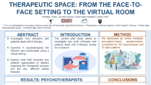 ECDP 2021 - POSTER - De Pietri - Therapeutic Space - SLIDER