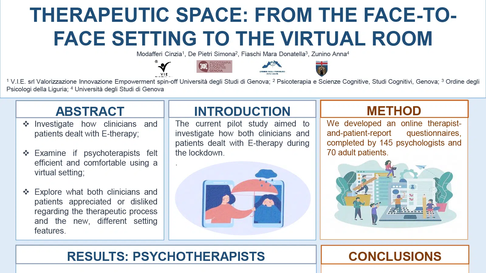 ECDP 2021 - POSTER - De Pietri - Therapeutic Space - SLIDER