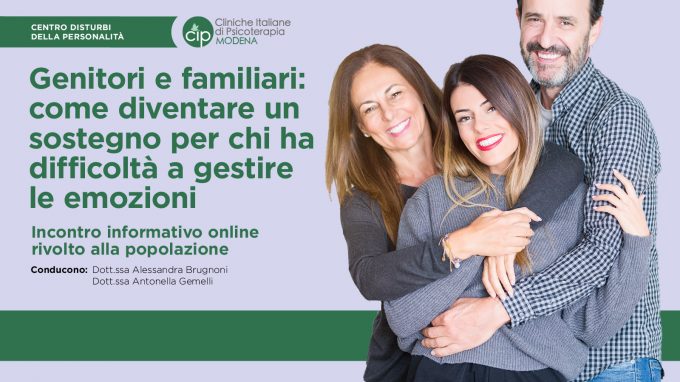 Genitori e familiari: come diventare un sostegno per chi ha difficoltà a gestire le emozione – Report dell’evento