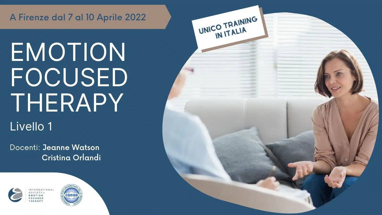 Emotion Focused Therapy CORSO 2022 - ISFAR 220407 - Banner