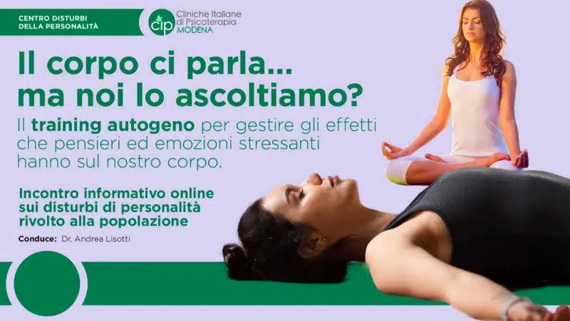 Training Autogeno: ascoltare il proprio corpo - Video dell'evento