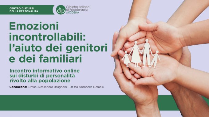 Emozioni incontrollabili: l’aiuto dei genitori e dei familiari
