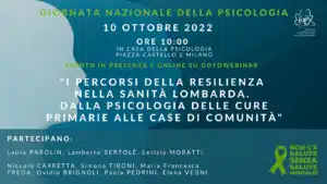 Giornata Nazionale della Psicologia 2022 - Comunicato stampa