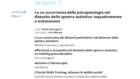 La co-occorrenza della psicopatologia nel disturbo dello spettro autistico: inquadramento e trattamento