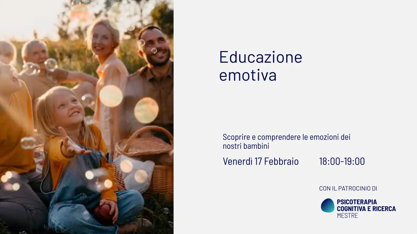 2023-02-17 - Webinar Educazione Emotiva - Patrocinio MESTRE - 1600x900