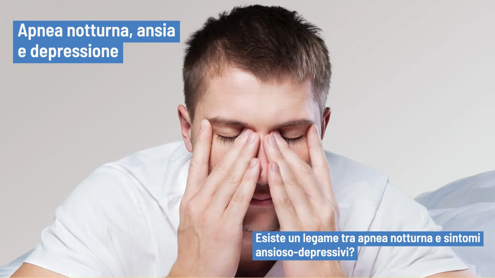 Apnea notturna associazione con ansia e depressione