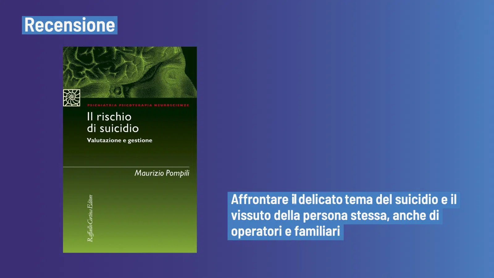 Il rischio di suicidio Valutazione e gestione 2008 Recensione del libro Logo