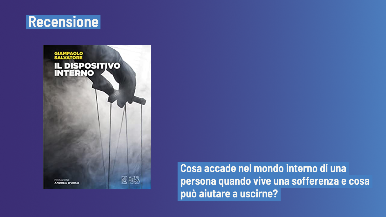 Il dispositivo interno 2022 di Giampaolo Salvatore Recensione del libro