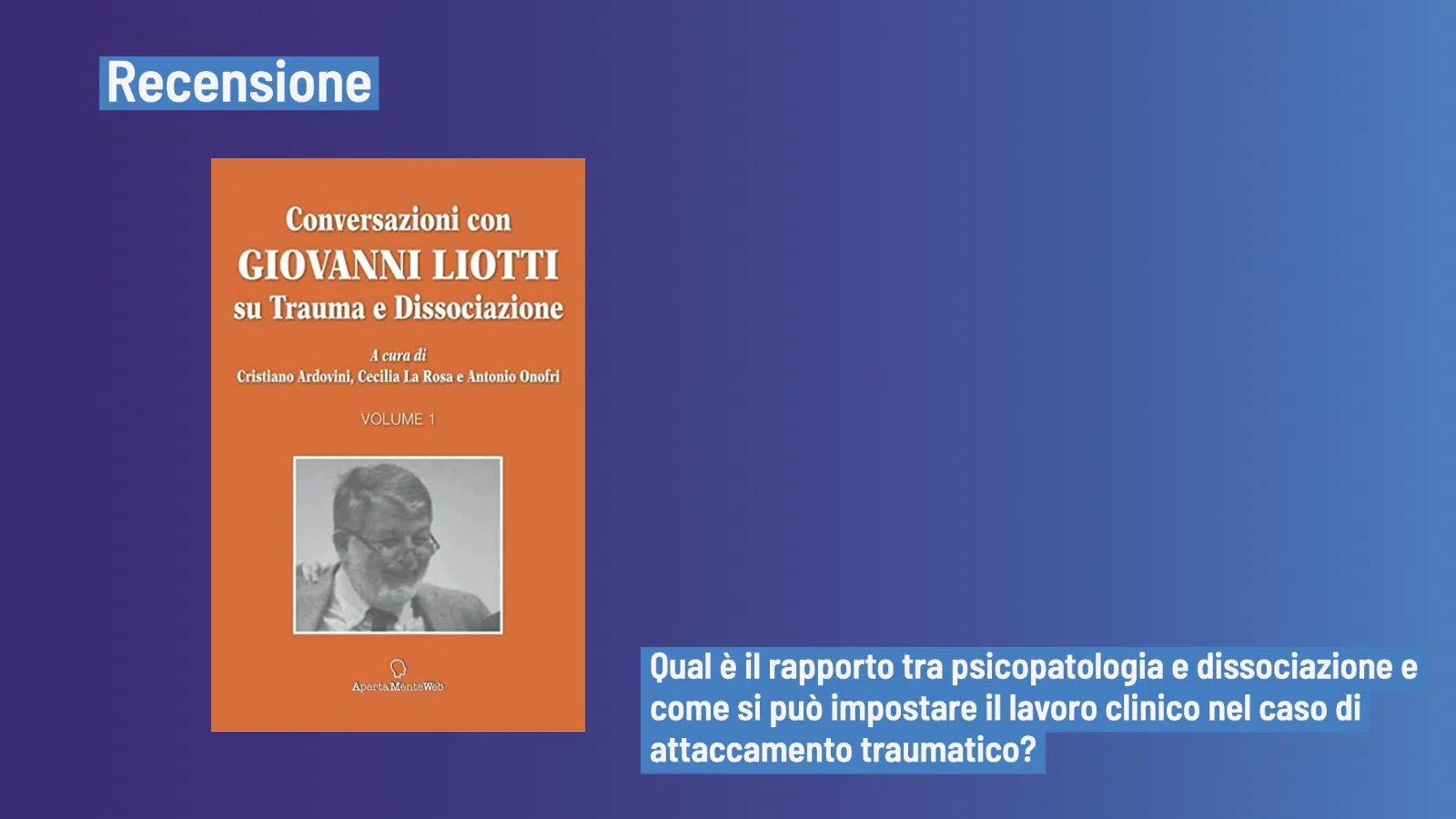 Conversazioni con Giovanni Liotti (2022) - Recensione del libro