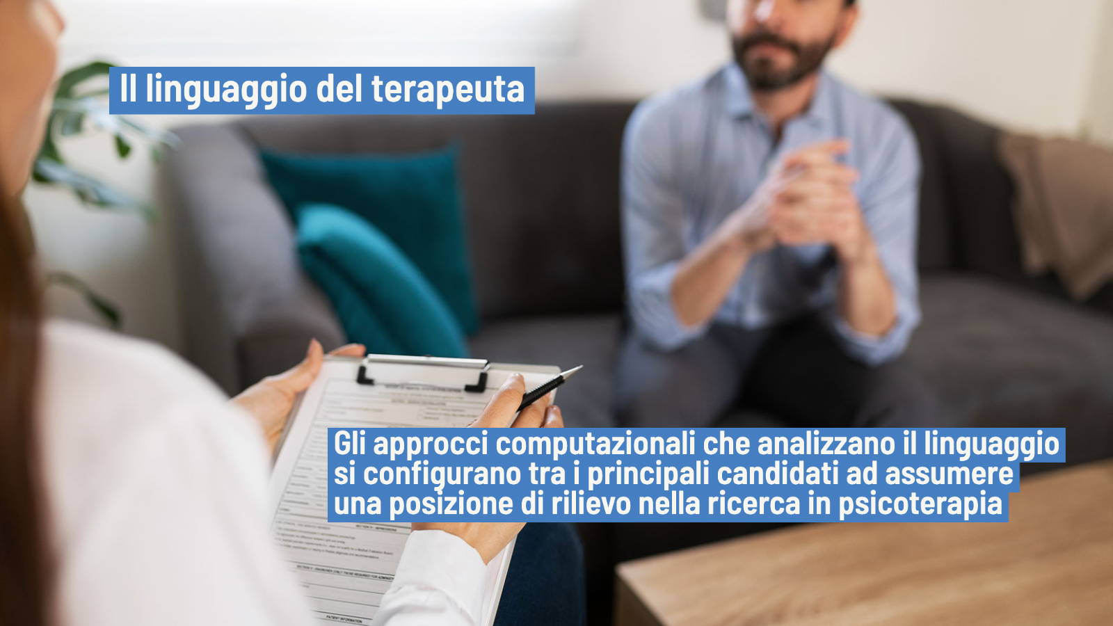 Linguaggio del terapeuta: analisi e approcci computazionali