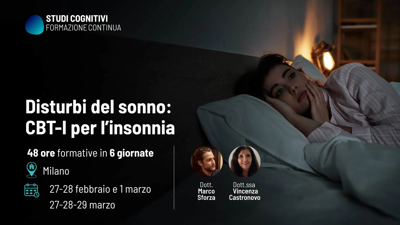 Studi Cognitivi Formazione - I Disturbi del sonno: CBT-I per l'insonnia